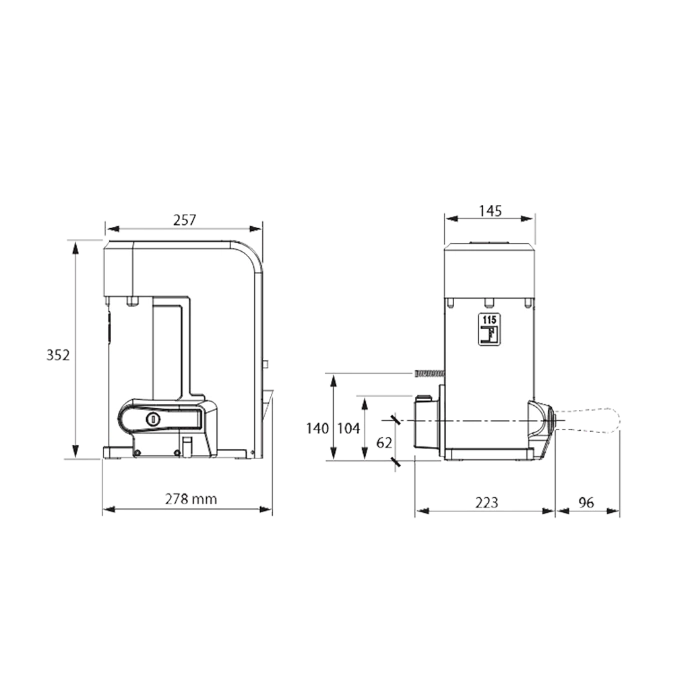 Fadini Nyota dimensiones