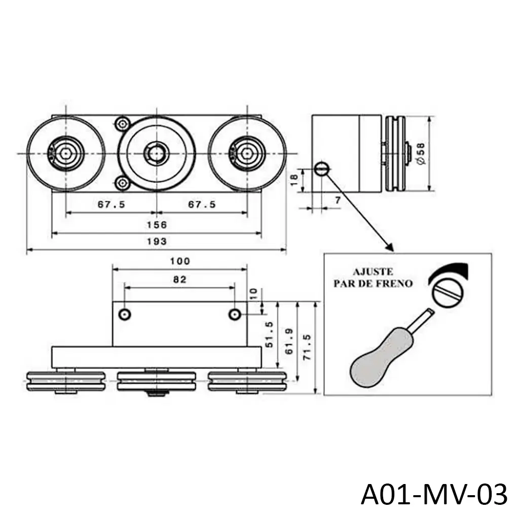 freno rotativo polea size A01-MV-03.webp