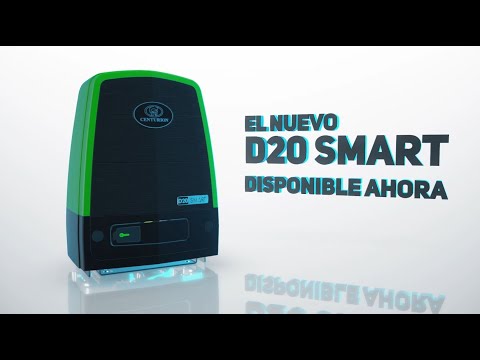 Kit Operador CENTURION D20 Smart, 120V/24V, cap. de arrastre 2000kg, incluye 6.0m Cremallera, Bateria y 2 control.
