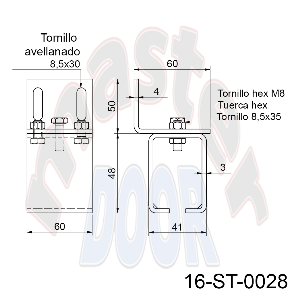 Soporte riel sup L ch 16-ST-0028.webp