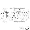 rueda doble base V 160mm sp-1020.webp