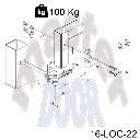 Bisagra Ajustable en 4 Dimenciones, M12, atornillable con tornillos Quick-Fic incluidos, 2 piezas 16-LOC-22 cota.webp