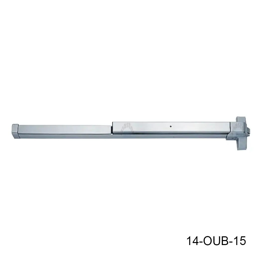 [14-OUB-15] Barra Antipanico Horizontal de empuje para puerta de 48", peso 120kg, max. UL 1-1/2 hora contra fuego (UL5000HP)