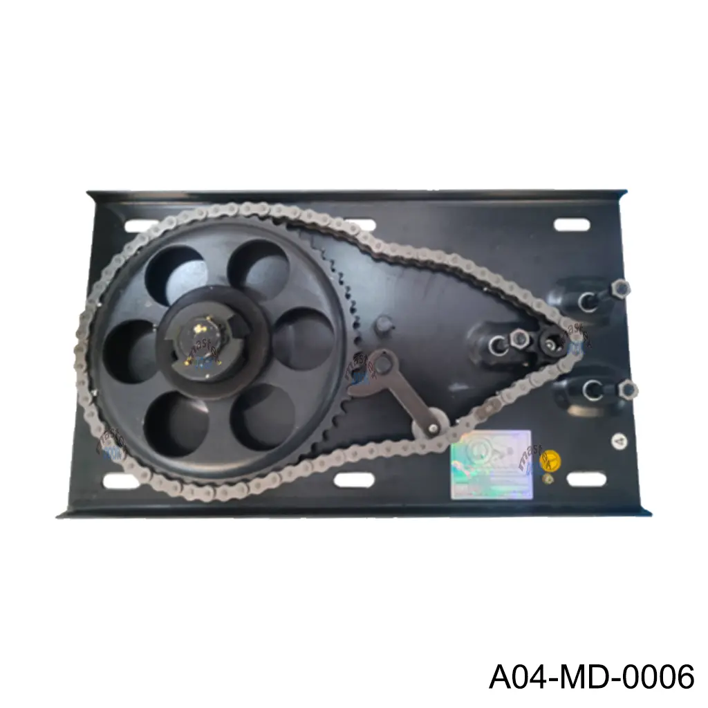 [A04-MD-0006] Base Metalica para Operador RD-600-120/220V con Sprocket y sistema de seguridad