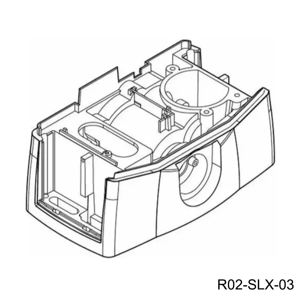 [R02-SLX-03] Base de Plastico (chasis) para base de transmision y motor para OP. Cardin SLX1524