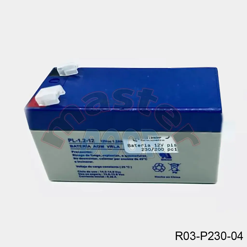 Batería de Respaldo 12VCD, 2.2Ah. para Power 230/200 y otros. pieza