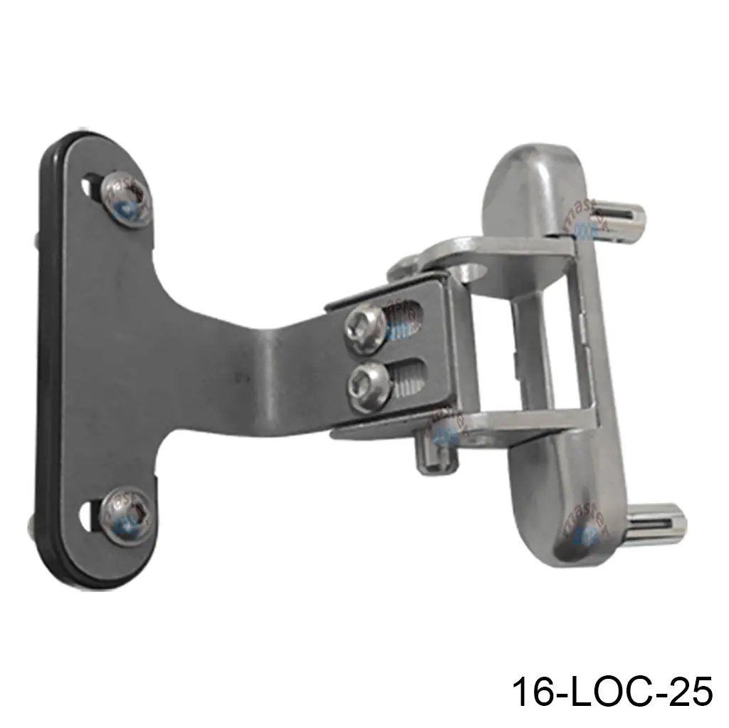 [16-LOC-25] Bisagra 3DM, Regulable en 3 dimensiones, carcasa inox, 150Kg, 180º, montaje con expansor Quick-Fix M8-40mm