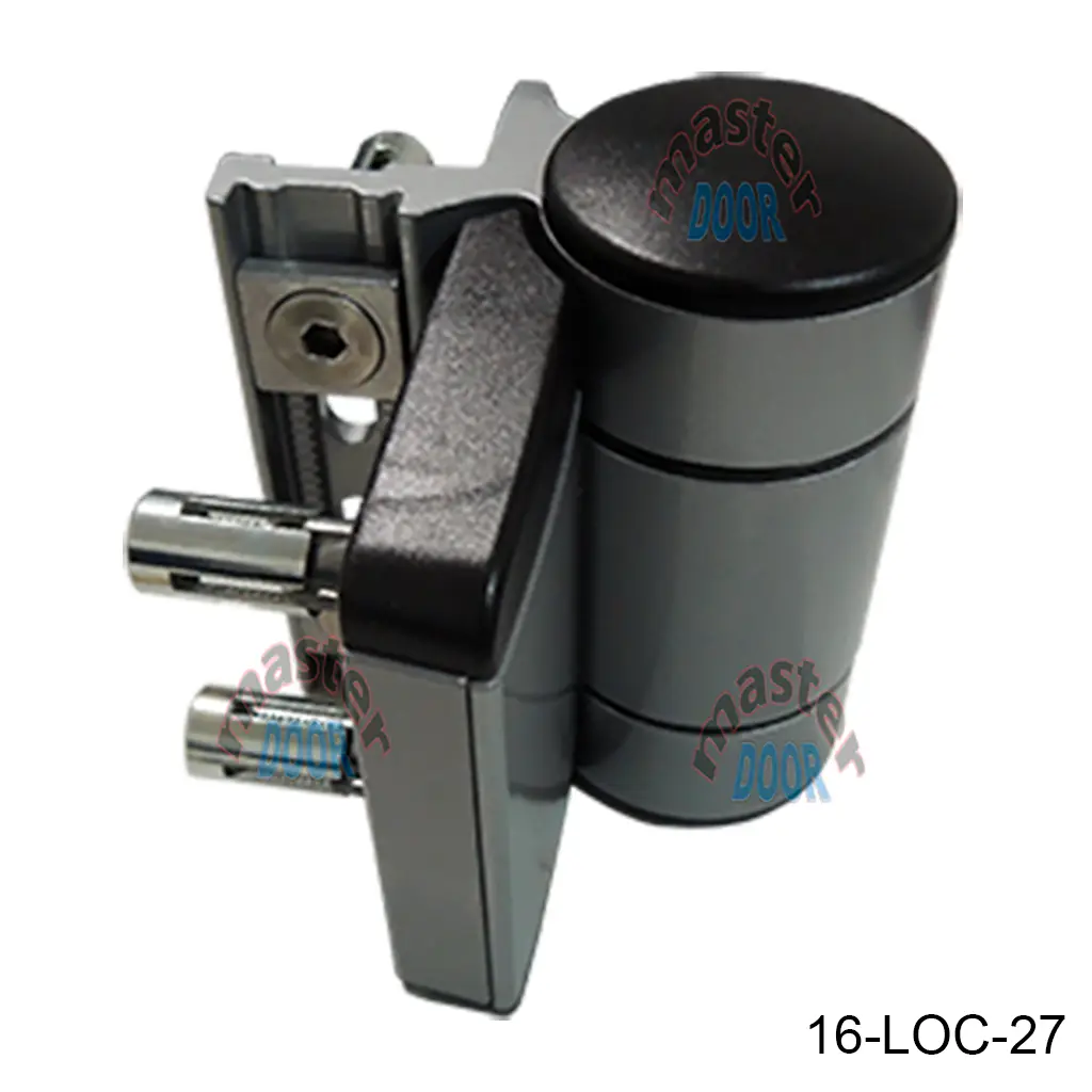 [16-LOC-27] Bisagra DINO, doble balero, carcasa alum, 150Kg, 180º, montaje con expansor Quick-Fix M8-40mm