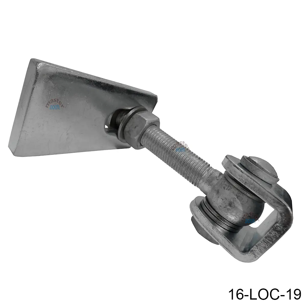 Bisagra GBMU-Z-M22-160, regulable 3 dimensiones, acero zincado, para 440kg, 180º, para PTR. LOC