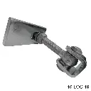 Bisagra GBMU-Z-M22-160, regulable 3 dimensiones, acero zincado, para 440kg, 180º, para PTR. LOC