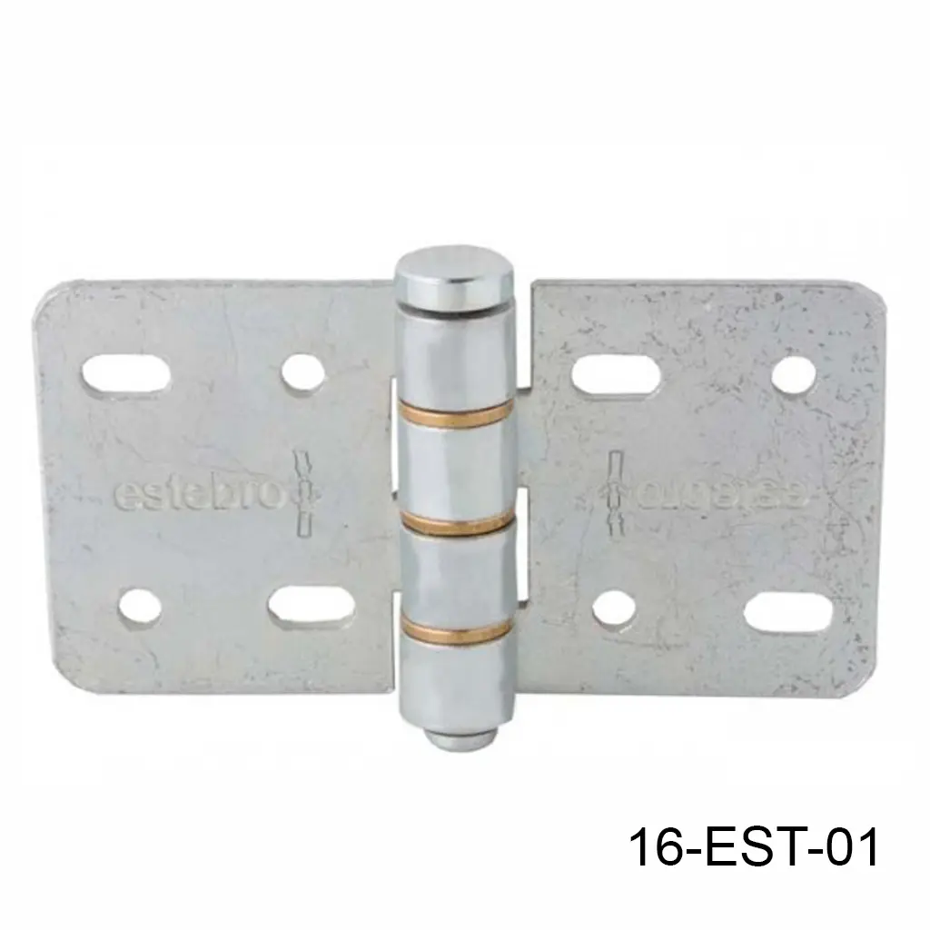 [16-EST-01] Bisagra central galv. Para herraje Articulado curvo hacia la pared