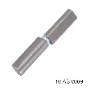Bisagra con perno de Laton y balero postas inox, 120mm x 20mm, perno Ø9mm interior, para Puerta Abatible. A-261Z.16x20x120