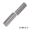 Bisagra con perno de Laton y balero postas inox,  150mm x 25mm, perno Ø12mm interior, para Puerta Abatible. A-261Z.20x25x150