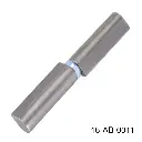 Bisagra con perno de Laton y balero postas inox, 200mm x 28mm, perno Ø14mm interior, para Puerta Abatible. A-261Z.23x28x200