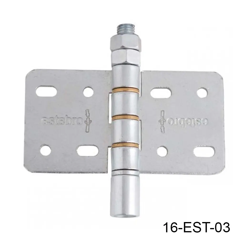 [16-EST-03] Bisagra inferior doble galv. con pivote, Para herraje Articulado curvo hacia la pared