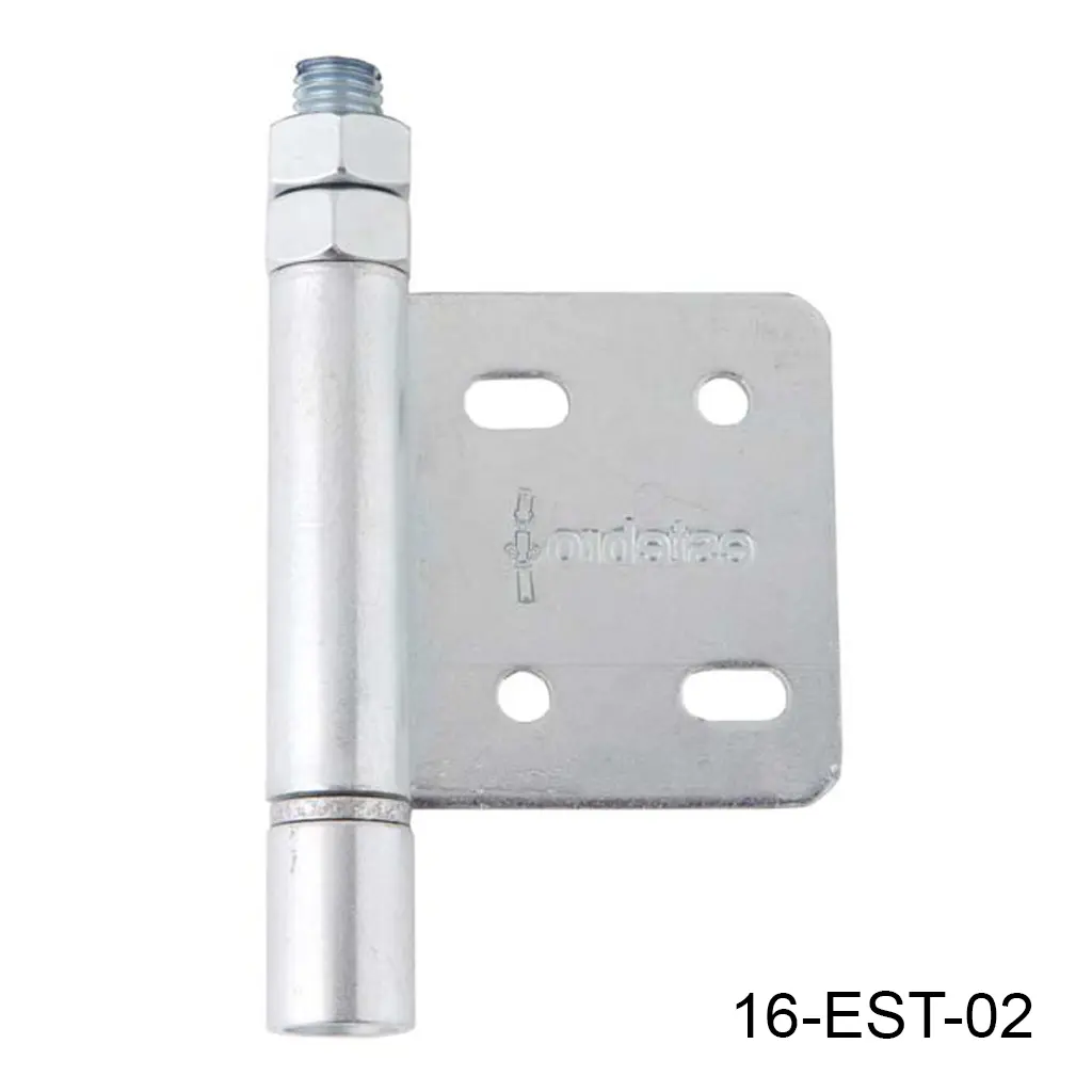 [16-EST-02] Bisagra inferior sencilla galv. con pivote, para herraje Articulado curvo hacia la pared