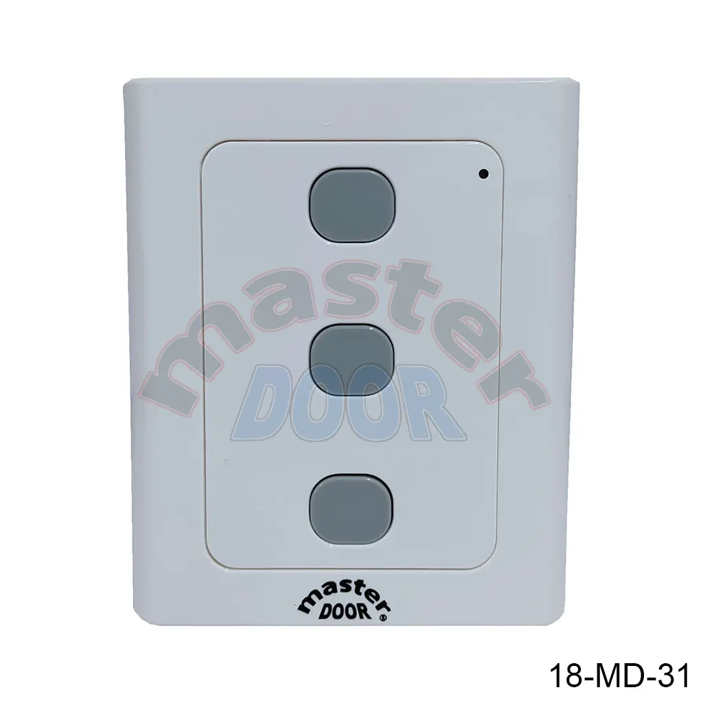 [18-MD-31] Boton / Interruptor de Pared Inalambrico 3T, F433 para Operador MD1000/MDSpeed y otros. WWS01
