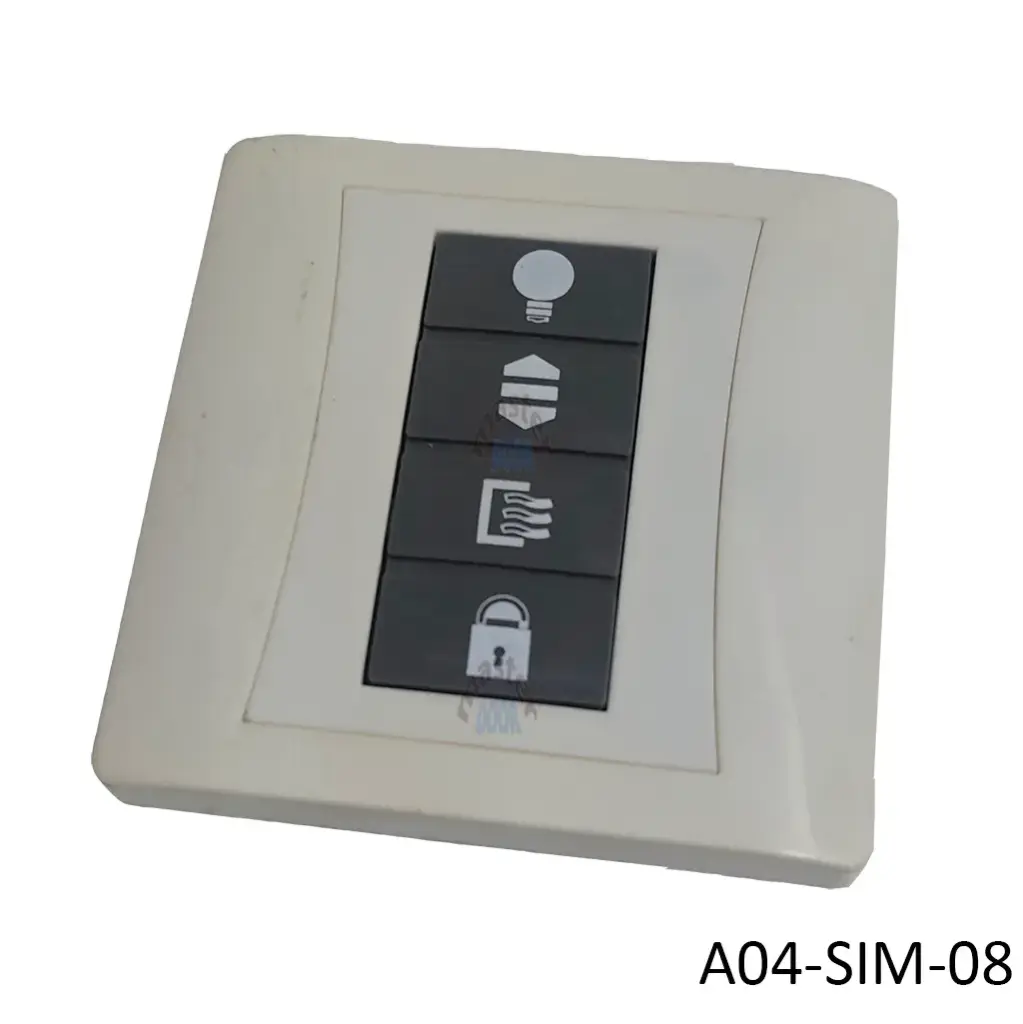 [A04-SIM-08] Botón de Pared para Op. Cortina Oculto CM-180 / CM-260 y otros. Sim