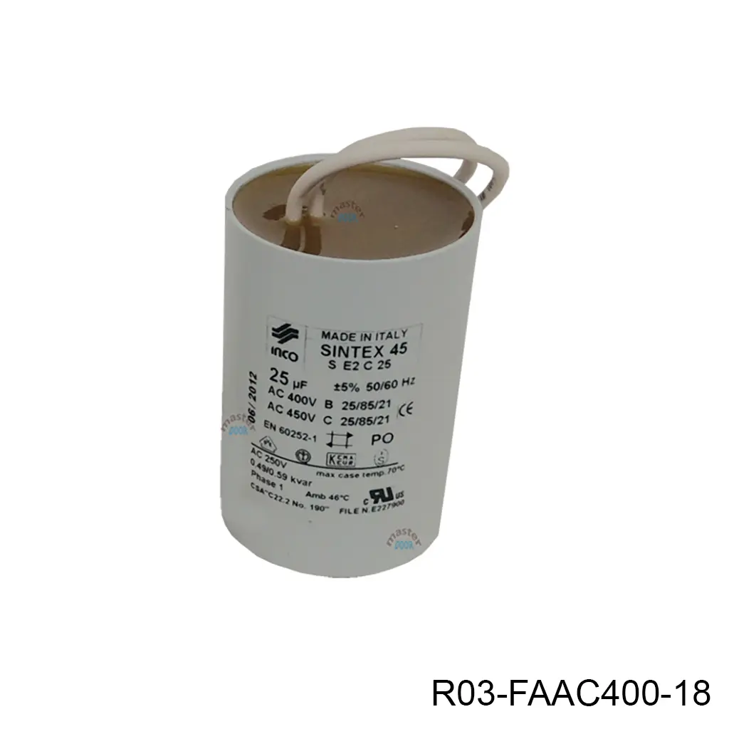 Capacitor 25mf para Piston FAAC-400 /422