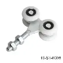 Carretilla Chica 4-Ruedas para Riel P, carga 25kg. (de Nylamid para reducir ruido)