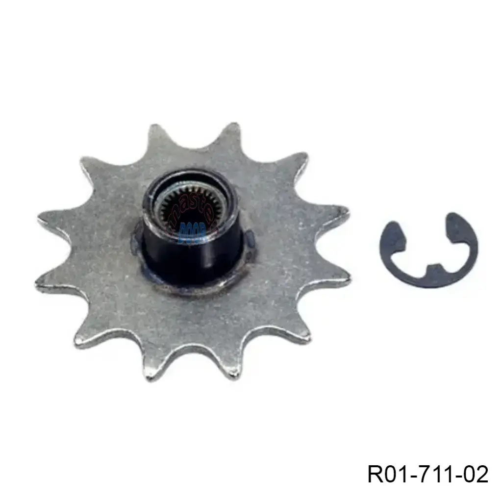 Catarina de salida, 12 dientes para motor electrico del 711-7512W.