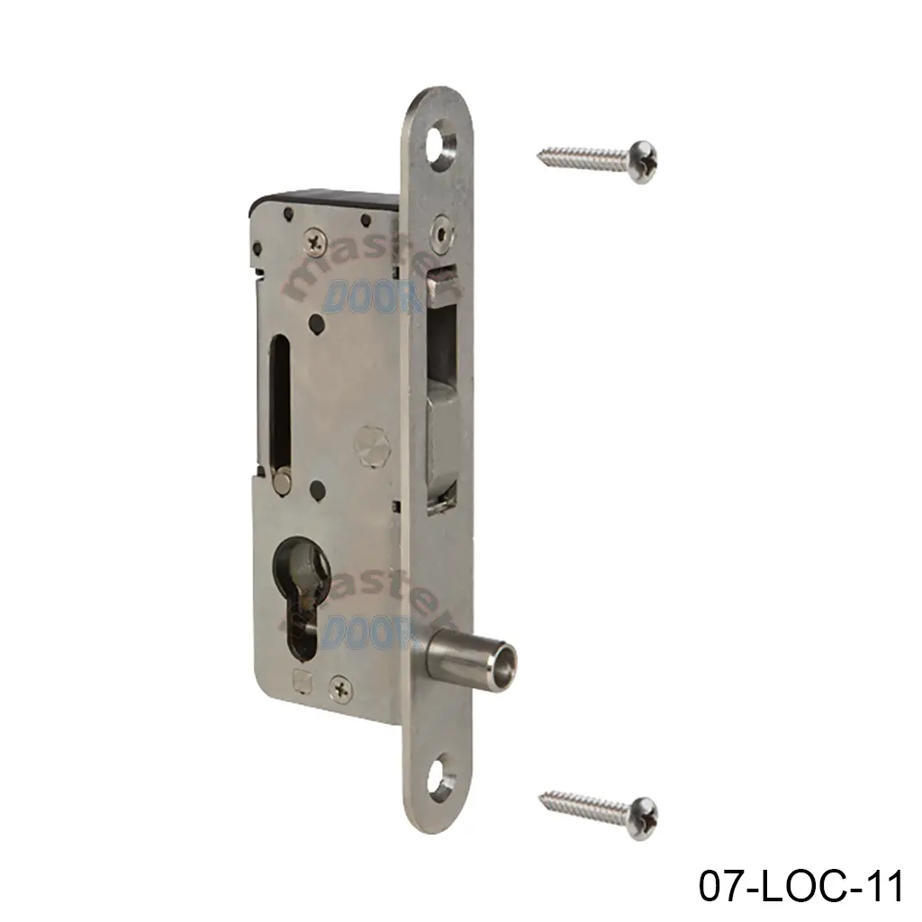 Cerradura Embutida H-COMPACT, Sin Manijas para Puerta Corrediza / Abatible, para PTR 60mm, bloqueo gancho 33mm. No incluye contra