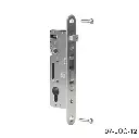 Cerradura Embutida H-METAL para Puerta Abatible, para PTR 60mm, bloqueo gancho 33mm. No incluye contra, manija y escudo