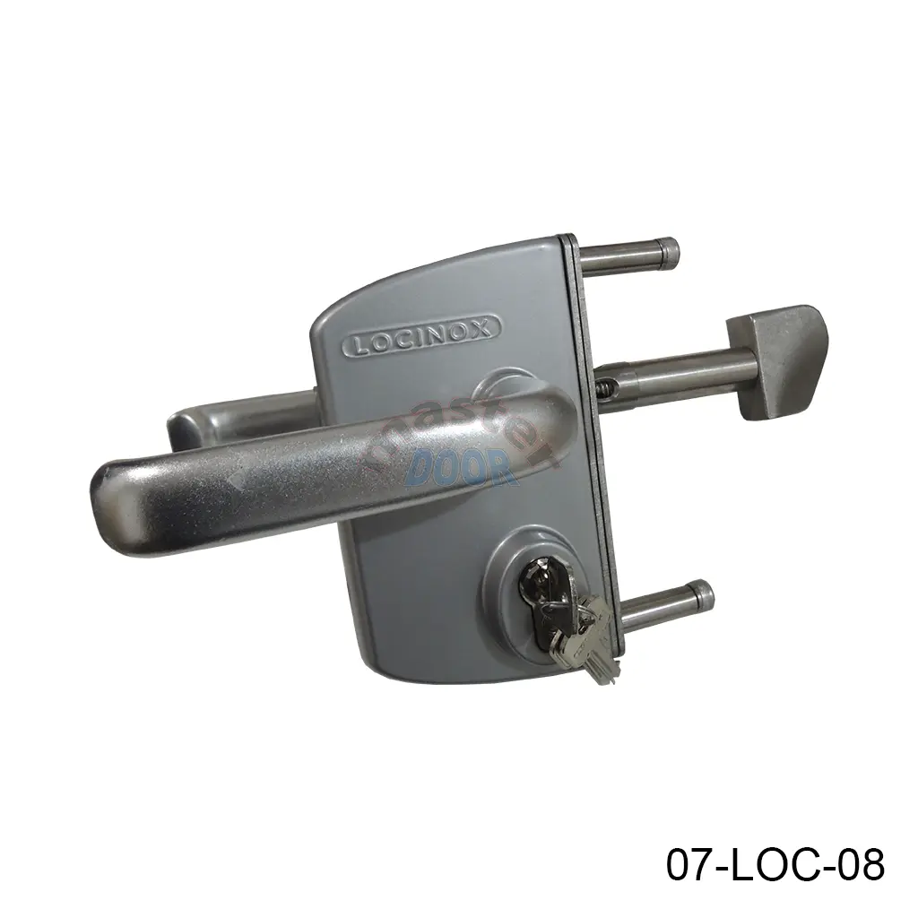 [07-LOC-08] Cerradura LSKZ5050 U2 para Puerta Corrediza, para PTR 50mm (RAL 7016) con manija y llaves. No incluye contra