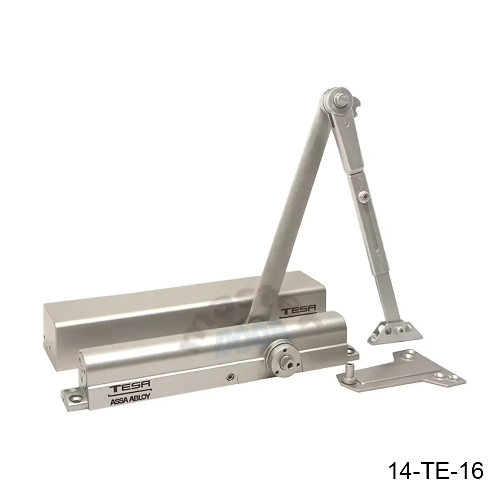 [14-TE-16] Cierrapuerta M-G8501HAL G-1, 1,500,000, 1.30m ancho y 130kg de peso maximo, incluye placa para abatir hacia fuera. Sistema para detenerse a 90º