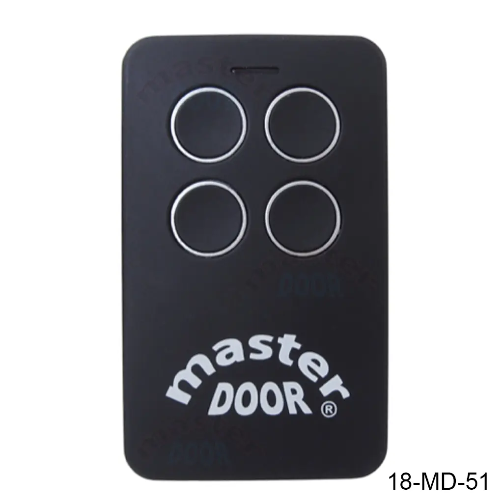[18-MD-51] Control Remoto MD, Clonador Tipo Europeo, acepta frecuencia 280-870 Mhz. color Negro 4-Teclas.Joh-TX278