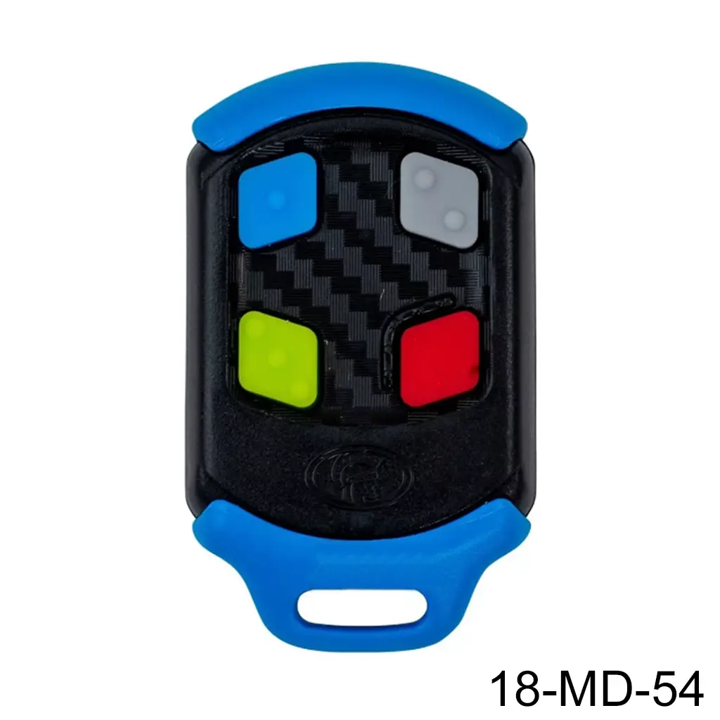 [18-MD-54] Control Remoto MD-Nova, Tipo Europeo, acepta frecuencia 433 Mhz. color Negro/Azul 4-Teclas para Op. Centurion y otros.Joh