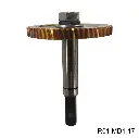 Corona con Flecha para transmisión del motor eléctrico del MD-1000, (corona de bronce).