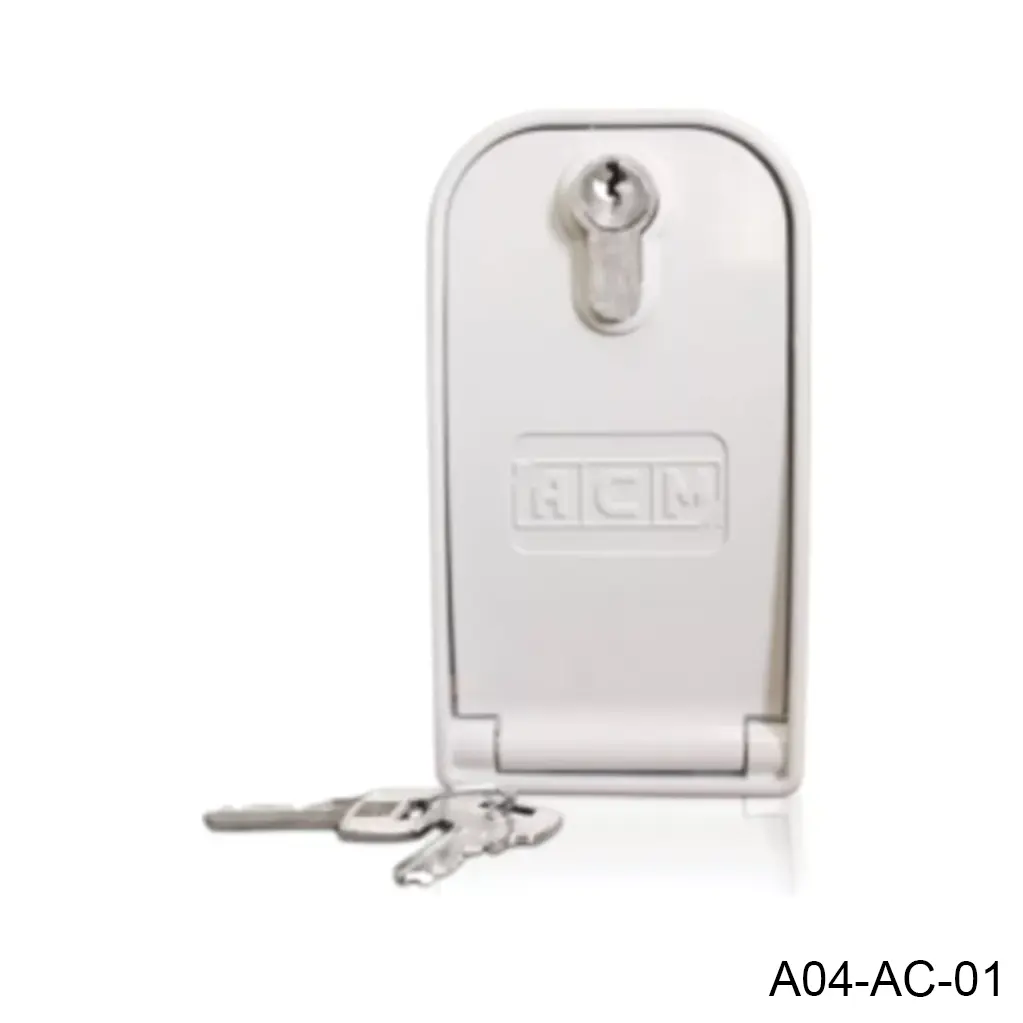 [A04-AC-01] Desbloqueo LEVERBOX de aluminio,para operadores ocultos Uni Titan y otros, con llaves