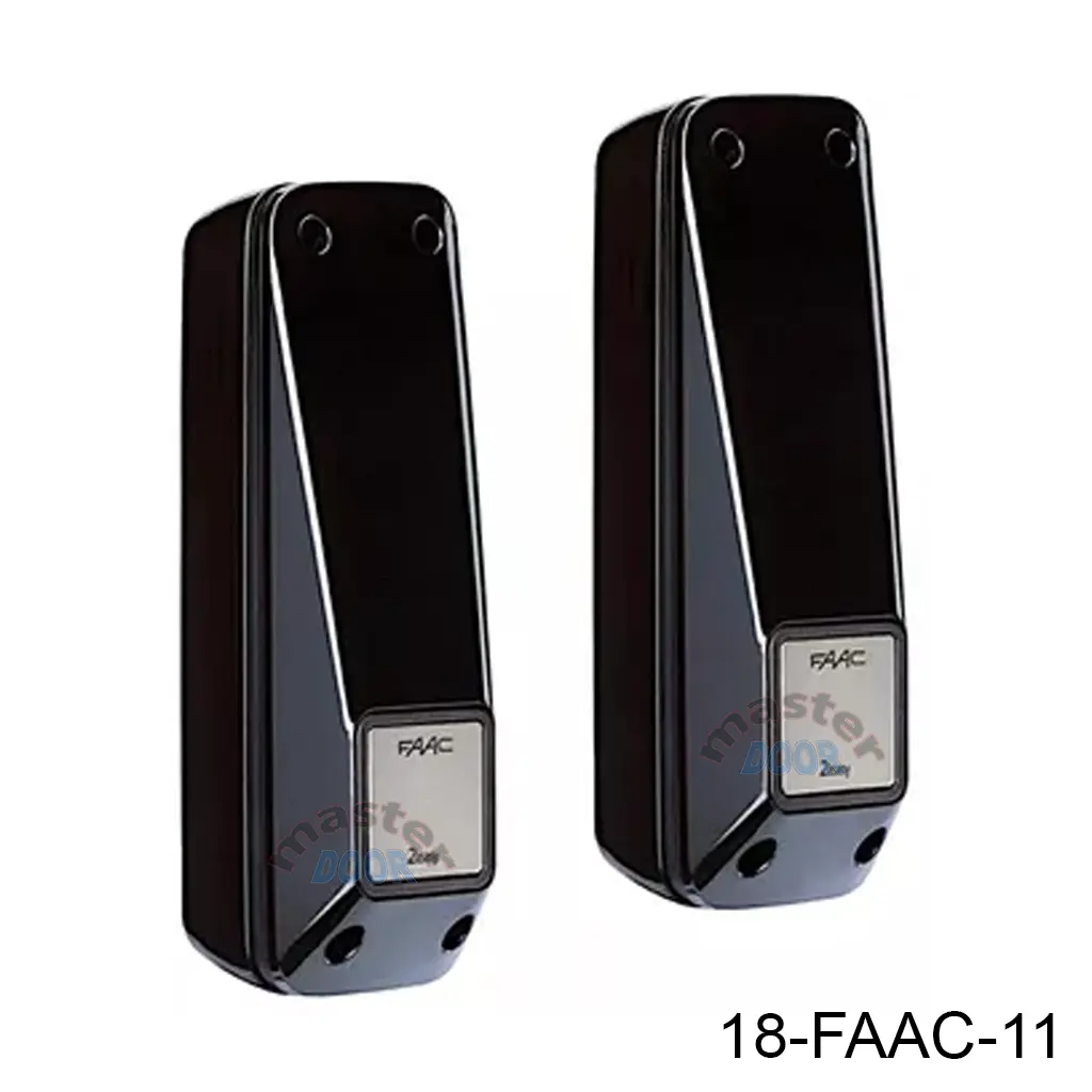 Fotoceldas FAAC XP20B, Bus 2Easy, 20m alcance, 24V, 180º orientación, no tiene polaridad los cables.