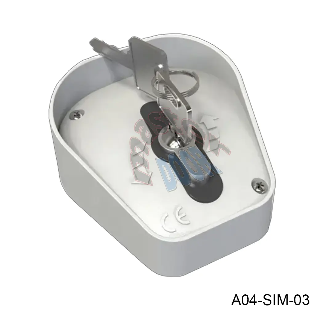 Interruptor de llave (Key switch ST-01), con Micro COM-NO-NC y Palanca de Desbloqueo Incluye 3 llaves, para Op. Cortina Oculto CM y otros