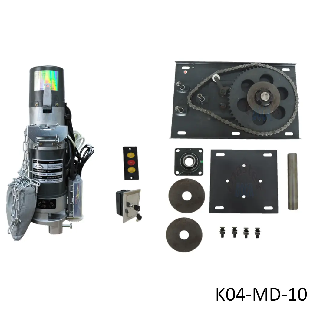 [K04-MD-10] KIT Op. Cortina RD400AC 120V, con Base Metalica y Botonera