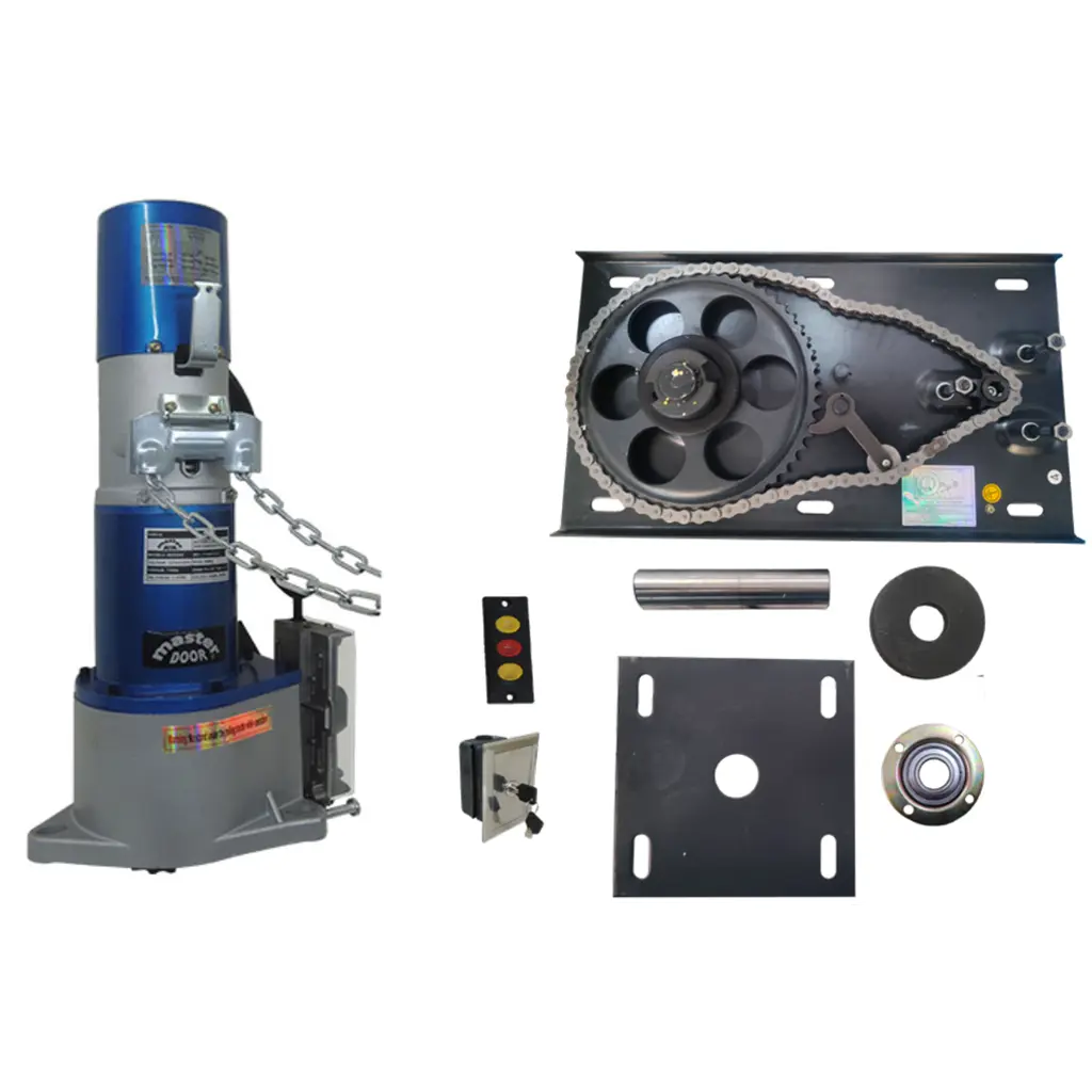 KIT Op. Cortina RD800AC 120V, con Base Metalica y Botonera)