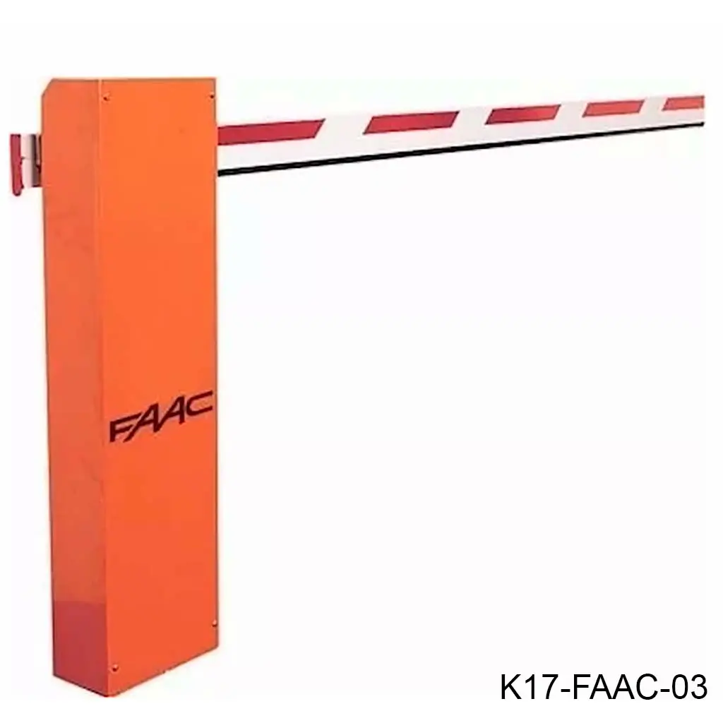 [K17-FAAC-03] Kit Barrera FAAC-620 STD 220V, con Pluma de 3.8m