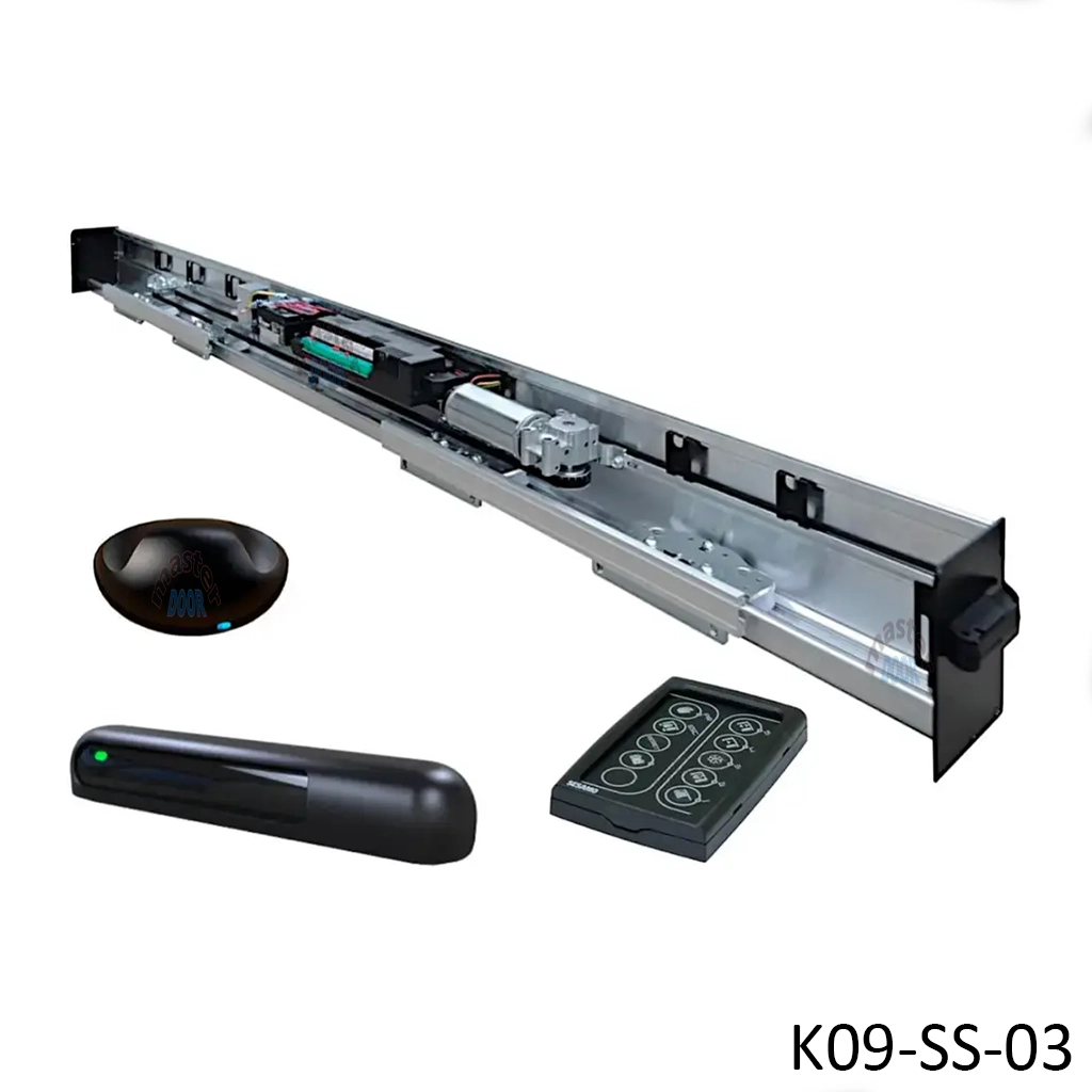 [K09-SS-03] Kit Cabezal Europeo Dual Core LH-100 para 6.80m, para 1 Hoja corredizas con bastidor de aluminio.
