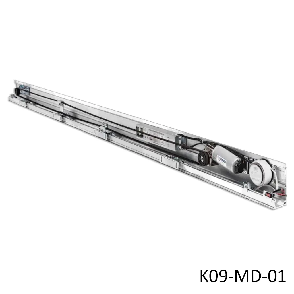 [K09-MD-01] Kit Cabezal Asiático MD-SPACE, SP-SL280 para 4.4m, para 2-Hojas, Dif. Perfil de 7cm x 14.3cm y Cubierta de 10.6cm