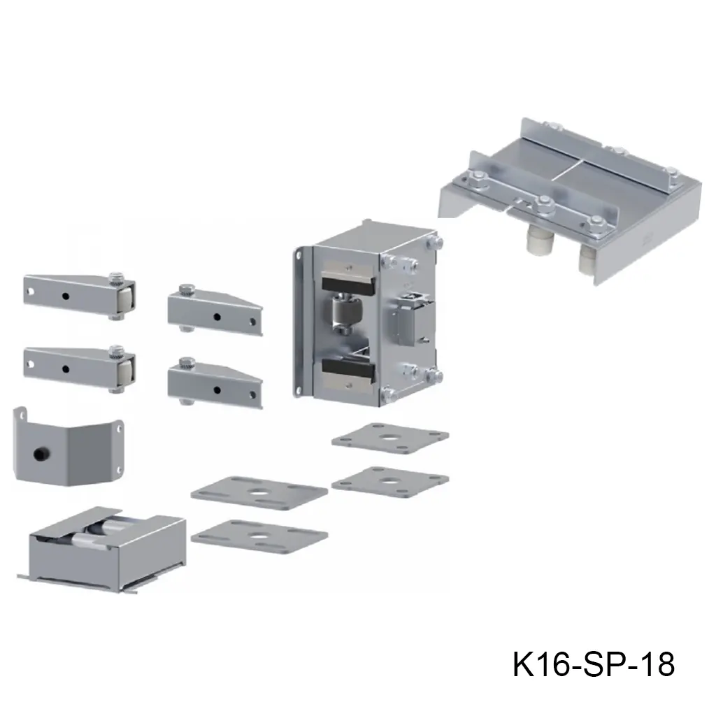 Kit Cantilever GUARDIAN Mod. S-150 para hoja de 6.0m hasta 12.0m, peso máximo 1000kg. Sistema Autoportante, la hoja va en el aire.