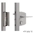 Kit Cerradura LAKQ4040 U2 para Puerta Abatible, PTR 60mm. Incluye: Cilindro, Llaves, Manija, Contra SAKL QF. LOC