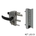 Kit Cerradura LAKZ4040 P1 para Puerta Abatible, PTR 40mm. Incluye: Cilindro, Llaves, Manija, Contra SMKL QF. LOC