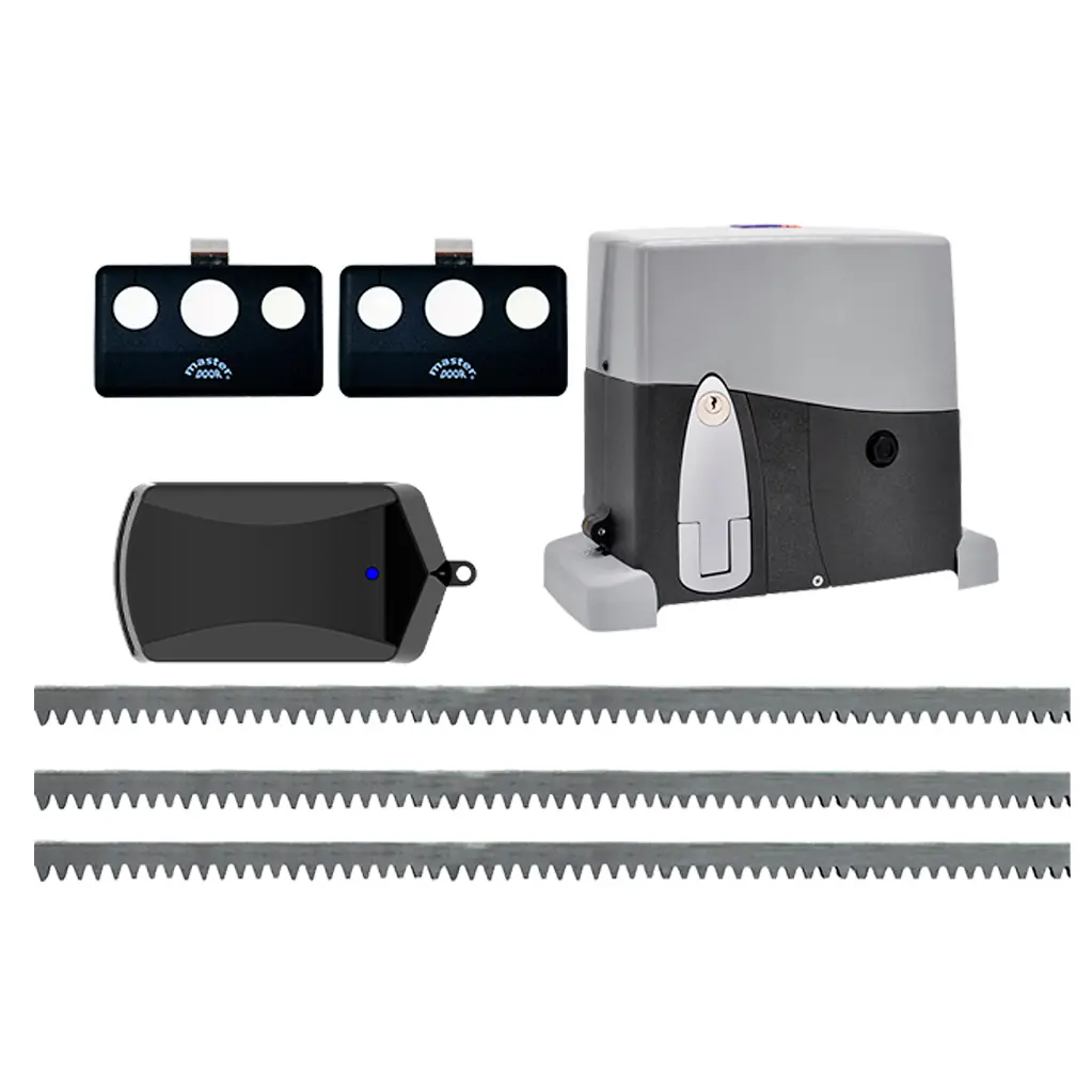 Kit Cremallera AG FUTURE, 1600kg, 220V, 2F, Incluye 6.0m cremallera, Receptor y 2 Controles MD