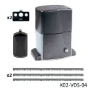 Kit Cremallera AT PLUS, 2500kg, 220V, 3F, Incluye 6.0m cremallera, Receptor y 2 Controles MD