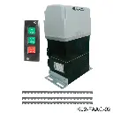 Kit Cremallera FAAC-844 ER, 220V, 2F. Cap. de Arrastre 1600K. Incluye: 6m cremallera, 1-Tarjeta, 1-Botonera