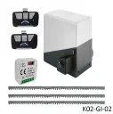 Kit Cremallera PASS1800, 1,800kg, 220volt, 2F, Incluye 6m de cremallera y Receptor con 2 controles F433
