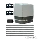 Kit Cremallera SIMPLY, 600kg, Incluye 6.0m cremallera, Receptor y 2 Controles MD