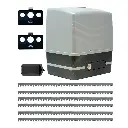 Kit Cremallera SIMPLY, 600kg, Incluye 6.0m cremallera, Receptor y 2 Controles MD