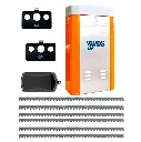 Kit Cremallera TOM, 4000kg, 220V, 3F, Incluye 6.0m cremallera, Receptor y 2 Controles MD